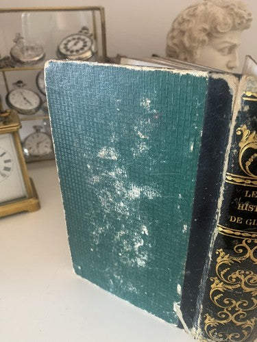 🔴 Book HISTORIE de santillane GIL BLAS in fracoise Paris 1848 antique 1890 