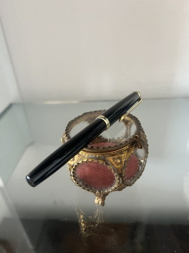 🔴 ITALPEN ORO penna stilografica nera finestra trasparente pistone RICAMBI