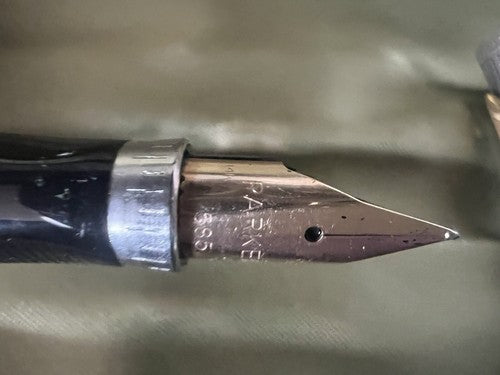 🔴 PARKER 75 fountain pen STERLING SILVER Sonnet ciselè GOLD nib XF