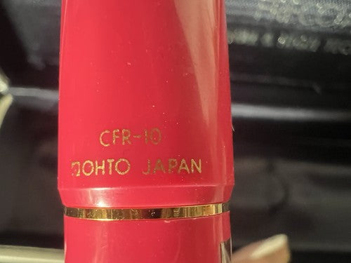 🔴 OHTO penna sfera roller EINS CFR 10 rosa profili dorati scrive con custodia