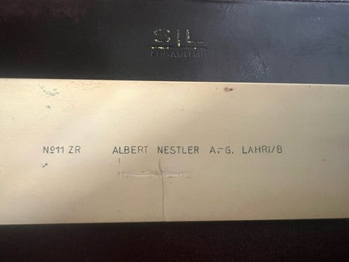 Straight Edge Albert Nestler N.11 Calculator Drawing Drafting Sheath Skin