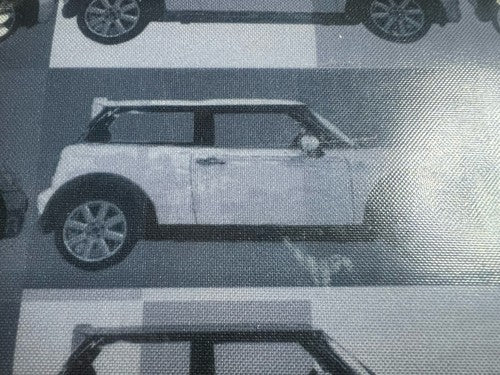 🔴 MINI portafoglio unisex GRIGIO logo auto da collezione vintage