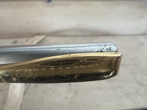 🔴 AURORA Magellan Chrom-Kugelschreiber mit Werbebox in Goldprofilen A 