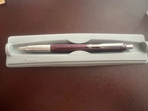 🔴 PARKER penna sfera rossa Vector a scatto scrive con astuccio