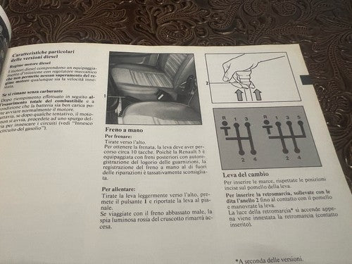 Renault Express Livret Voiture Utilisation et Entretien Italy Original Vintage