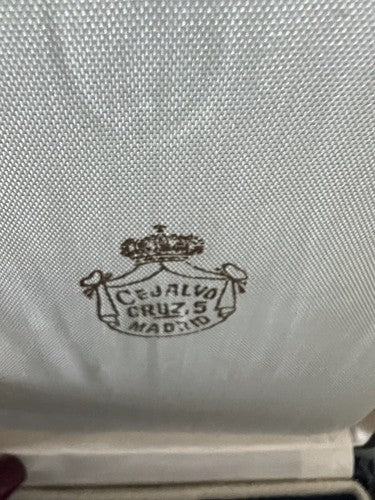 🔴 CEJALVO CRUZ scatola moneta medaglia stemma corona reale Spagna 12 h 17