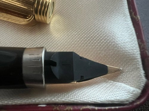 🔴 PARKER penna stilografica 75 placcata oro numerata pennino ORO 14 KT F nuova