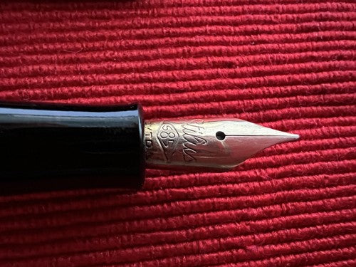 🔴 STILUS penna stilografica 111 P pennino ORO 14K pistone italiana vintage 1950
