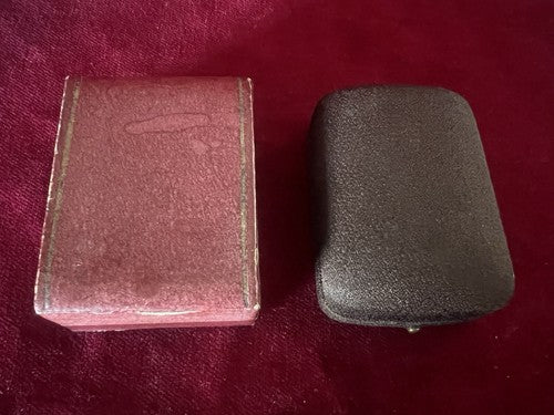 Boîtes Boucles D'Oreilles Trousse Housse Bijoux Lot 2 Pièces Vintage
