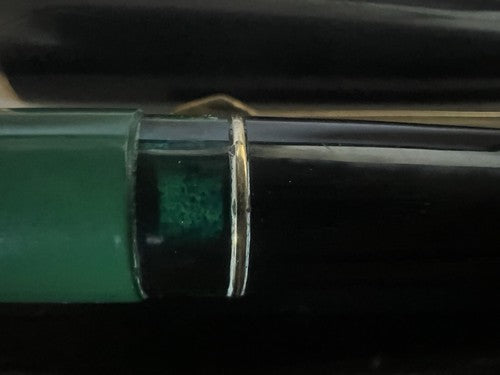 🔴 PELIKAN Füllfederhalter grün schwarz MK10 Kolbenkappe beschädigt 1 