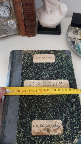 Livre Adonis De Giambattista Marino Poème 1 Edition Florence Vintage 1922