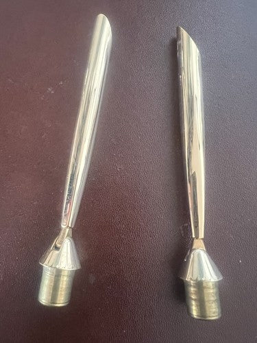 Brackets Pen Sphere Penholder Desk Brass Base Pen Vintage