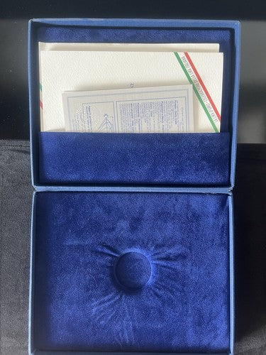 🔴 Scatola MONETA LIRA ORO certificato diamante astuccio custodia SPECIALE