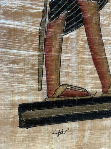 Papyrus Egyptian Authentic Egyptian Original Hand Painted Vintage