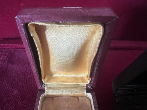 🔴 Vintage Earring Boxes Jewelry Case Lot of 2 PIECES 