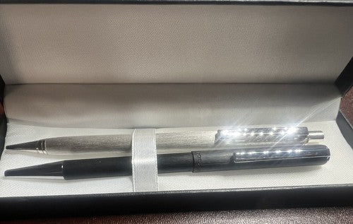 Red ROTRING Ballpoint Pen Satin Black Mechanical Pencil 0.5 Vintage Set