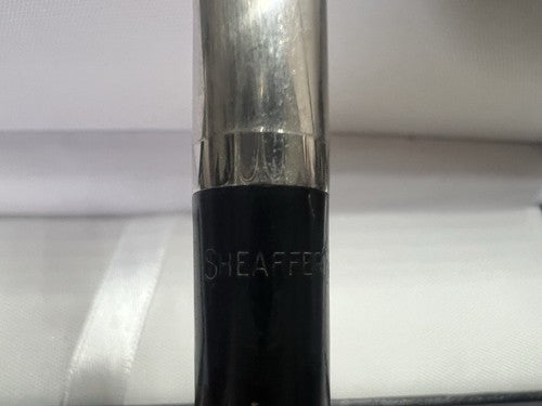 🔴 SHEAFFER's penna sfera nera cromata clip a scatto vintage