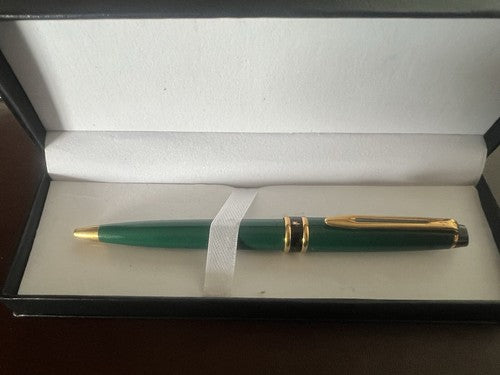 🔴 WATERMAN penna sfera resina verde smeraldo Emisphere francese scrive