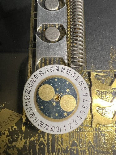 🔴 BIG BEN authentic clock mechanisms with batteries and spiral in a 17x21 cm frame 