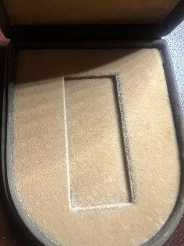 🔴 GUCCI scatola accendino marrone floccato misure come foto vintage