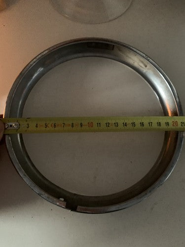 Rote Scheinwerferrahmen aus Metall für Fiat 500 DFL, 600, 1100, Alfa.... 8 Stück 
