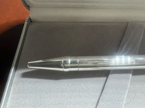 🔴 UNOARGENTO penna sfera ARGENTO 925 MASSICCIO a scatto scrive 2