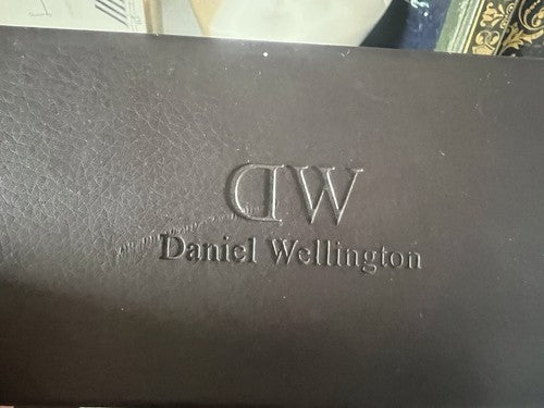 🔴 DANIEL WELLINGTON box scatola orologio cofanetto custodia marrone