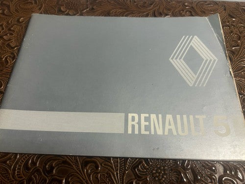 Renault 5 Alpine Anleitung Auto Nutzung und Haltung Gordini Original 4 Stücke 