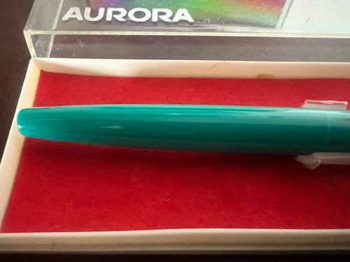Auretta Pen Fountain Pen By Aurora Turquoise Italian Cartridges Vintage 1970