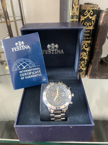 Festina Chronographe Homme F166667 Quartz Acier Surdimensional Fonctionne 
