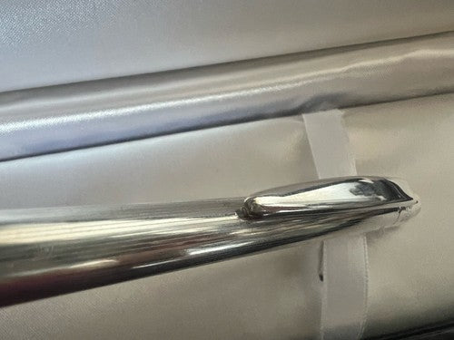 🔴 DELTA penna sfera placcata argento Santa Margherita pulsante a scatto scrive