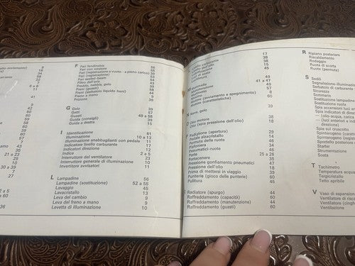 Renault 4 Booklet Car Use Maintenance Tongue Italian Original Vintage 69