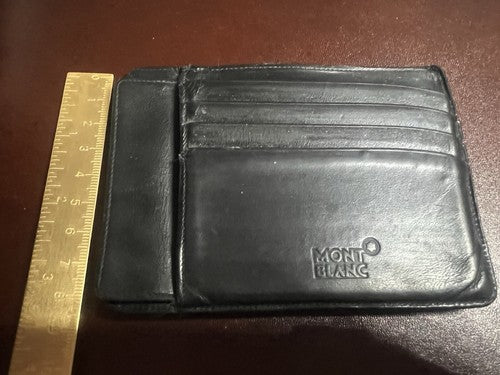 🔴 MONTBLANC portafoglio uomo porta carte credito banconote documento astuccio