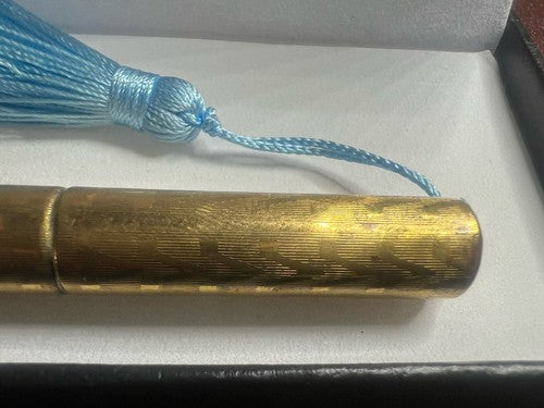 🔴 Penna stilografica ottone leva funziona e SCRIVE vintage del 1920
