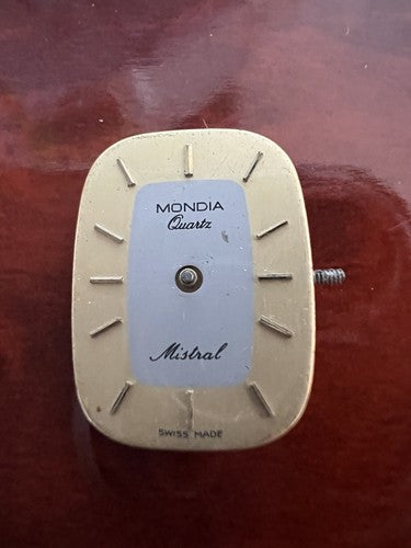 🔴 Movimento MONDIA orologio Mistral quadrante + CORONA