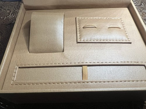 Boîte Montre Boîtier Poignet Trousse Stylo Boutons de Manchette L 18 P 16