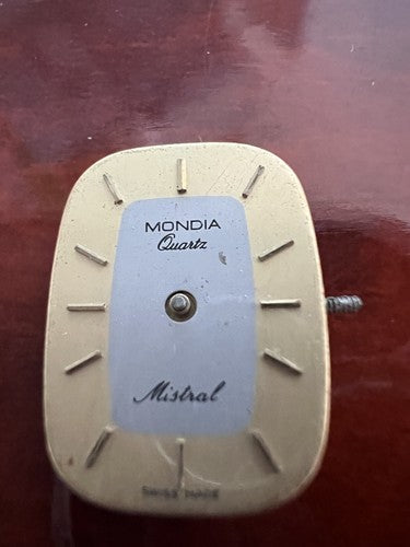 🔴 Movimento MONDIA orologio Mistral quadrante + CORONA
