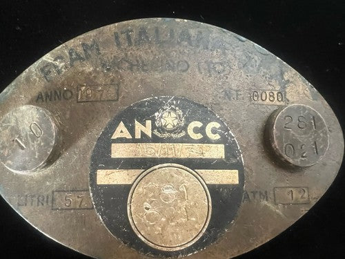 Plaques Ancc Fram Italienne Médailles Métal Armoiries Vintage Numérotés