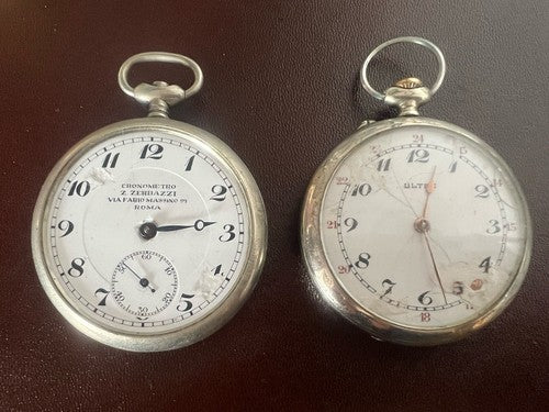 Ultra Montre Poche Chronomètre ZERBAZZI Manuel De Examen Pièces Vintage 