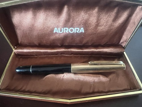 🔴 AURORA penna stilografica 88 P pennino ORO misura M vintage 8119356
