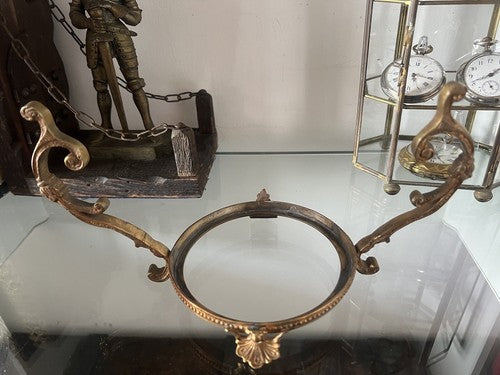 Porte- Parfum Cristal Essenza Porte- Huile Vinaigre Table Piédestal Vintage