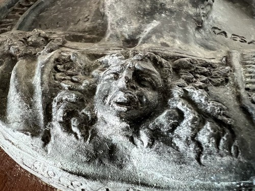 🔴 Military Crest CESARE 12 ARTILLERY REGIMENT Rimini group 1984 bronze 