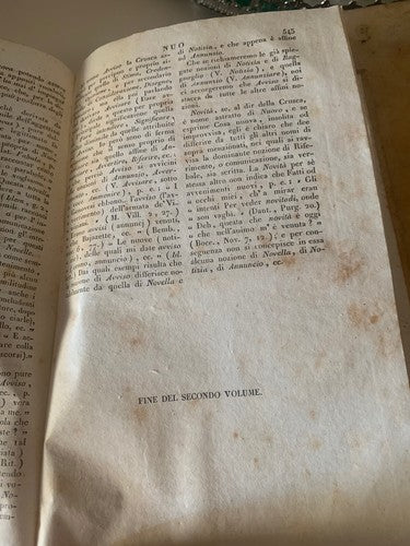 🔴 DIZIONARIO SINONIMI E CONTRARI Abate Antichi libri Giovanni Romani 1825