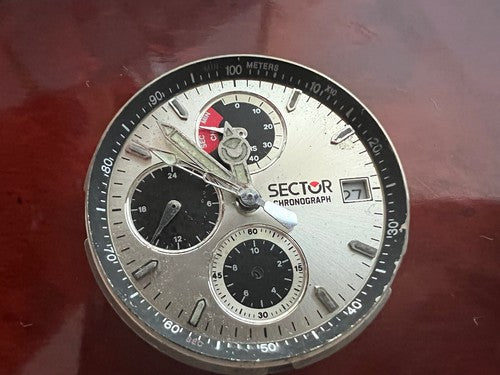 🔴 SECTOR Chronographenwerke Expander exp 202 Quarzzeiger Zifferblätter 