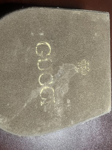 🔴 GUCCI scatola accendino marrone floccato misure come foto vintage