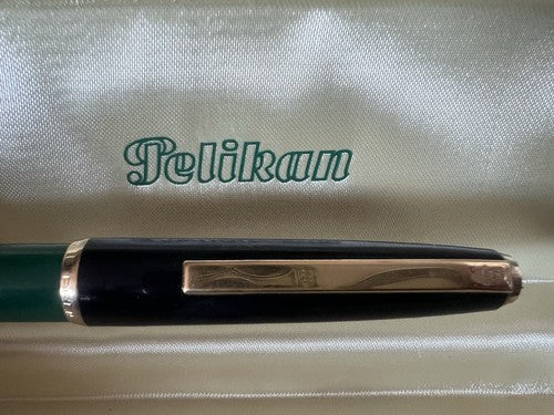Pelikan Stylo-Plume Stylo à Plume Vert Noire MK10 Piston Capuche Craquage 1 