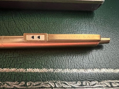 Papermate Pen Sphere Gold Marking with Box Trayvou Pubblicitaria Vintage