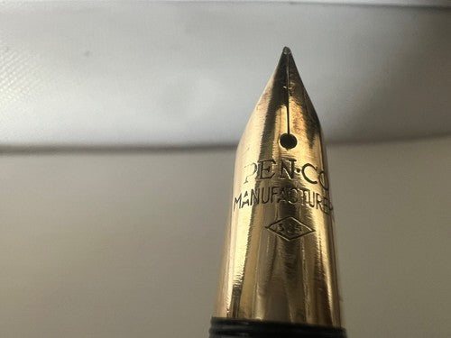 Pen Co Stylo-Plume Stylo à Plume 53 de Diamant Or 14 KT Vintage Penco C