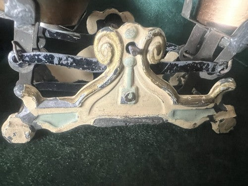 🔴 BILANCIA bilancino espositivo miniatura ghisa e smalti ULTRA RARA antica