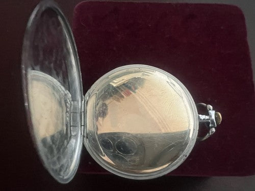 🔴 REGA orologio tasca uomo carica manuale fondello millerighe funziona vintage